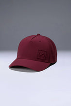 Wine Aero Core Performance Gym Hat with laser ventilation, water-repellent fabric and structured snapback fit by TLF Apparel – front view 
