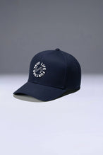 Blue Classic Further Circle Hat with heavyweight cotton twill fabric and front center embroidery for workouts and everyday wear by TLF Apparel – front view 