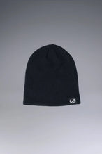 Black Unisex Knit Skully Beanie features a TLF clip label and uses a premium viscose knit fabric blend for premium comfort by TLF Apparel – front view 