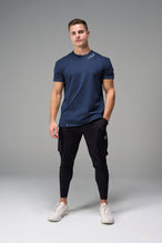 Front View Of TLF Swole Tee in Blue