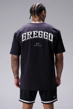 Black TLF x Matt Greggo Cotton Luxe Oversized Tee showing Take Life Further back graphic and oversized fit by TLF Apparel – back view