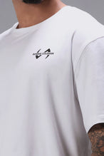 White Ronnie Coleman “Light Weight Baby” Tee showing premium Cotton Luxe DNA™ fabric texture and Ronnie Coleman x TLF graphic detail by TLF Apparel – FRONT detail view