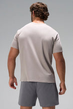 Beige GTS Everyday Cotton Crew Neck Shirt showing clean athletic fit and short sleeves by TLF Apparel – back view