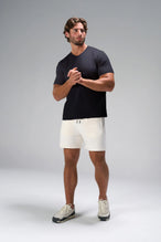 Black GTS Everyday Cotton V Neck Shirt, a soft men’s short sleeve shirt for Gym-To-Street® wear by TLF Apparel – front view