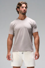 Beige GTS Everyday Cotton V Neck Shirt, a men’s v neck t shirt with athletic fit by TLF Apparel – front view