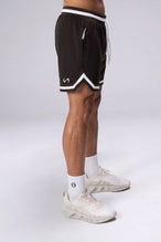 Brown TLF Evolve Mesh 6 Inch Shorts — product video showing the breathable mesh fabric, zip pockets and 4-way stretch