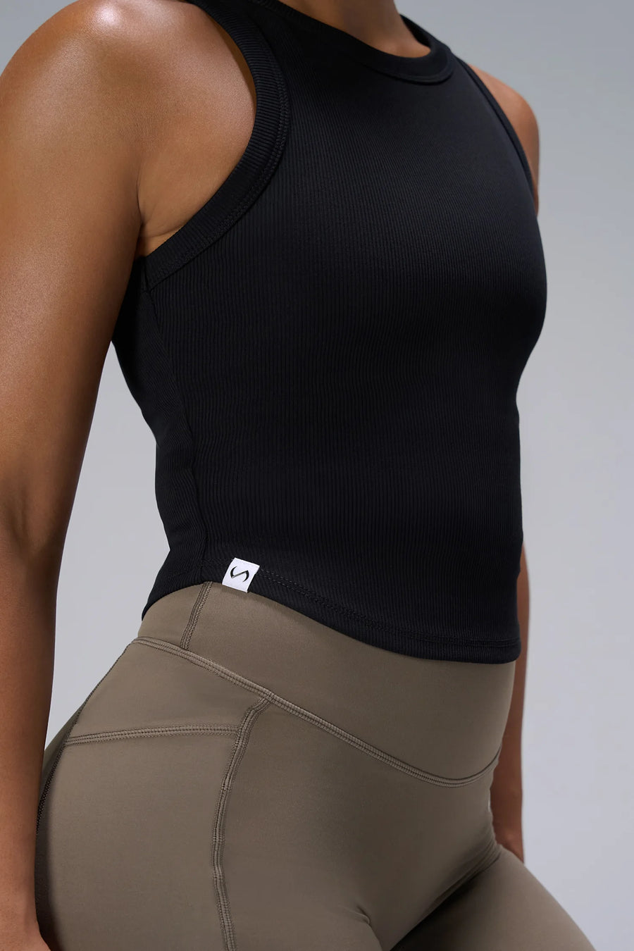 Essential Ribbed Crop Tank Top