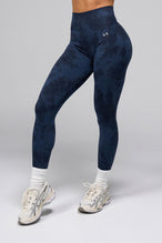 Front View Of Cosmic Seamless Square Neck Sports Bra in Midnight Eclipse