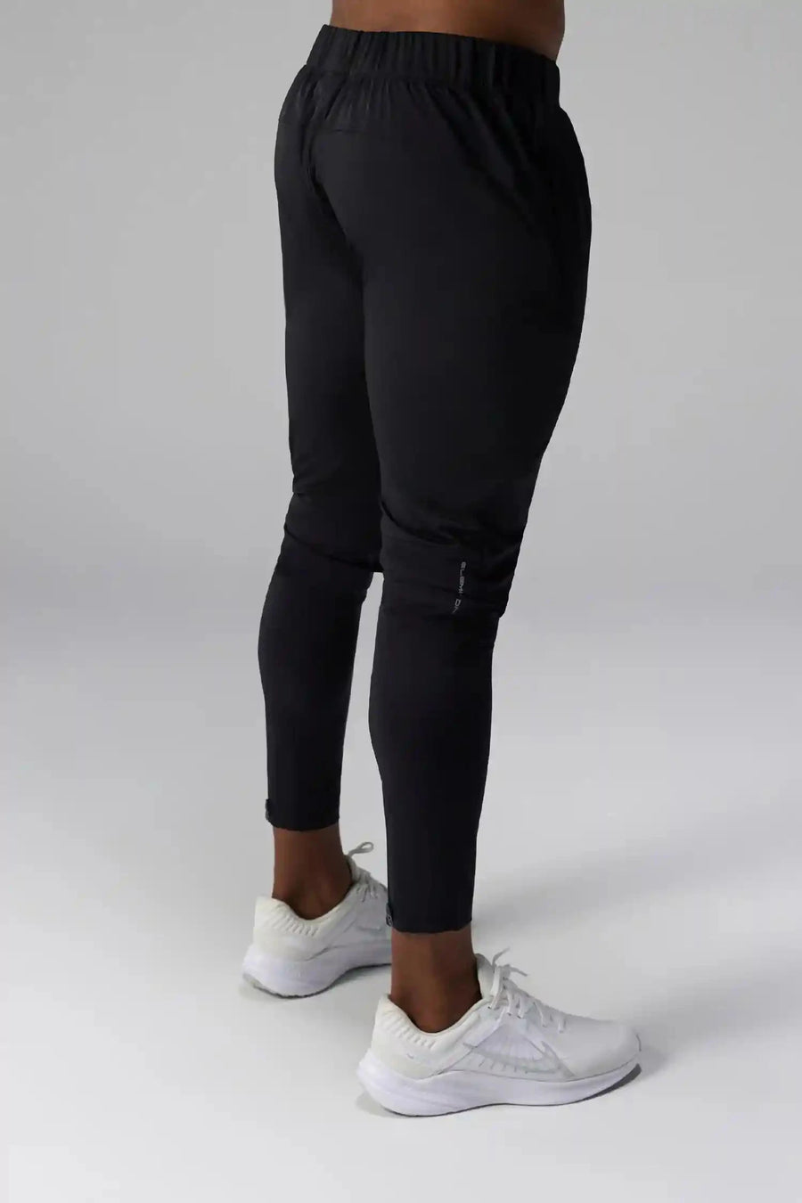Black TLF Element Infi-Dry Hybrid Joggers — product video showing side zipper pockets, zippered ankles and drawcord waistband