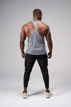 Back View of Gray Elevate Bamboo Stringer Tank