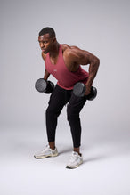 Front View of Faded Mauve Elevate Bamboo Stringer Tank