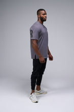 Blackened Pearl TLF Further Cotton Luxe Oversized Tee — product video showing the oversized fit and heavyweight cotton drape