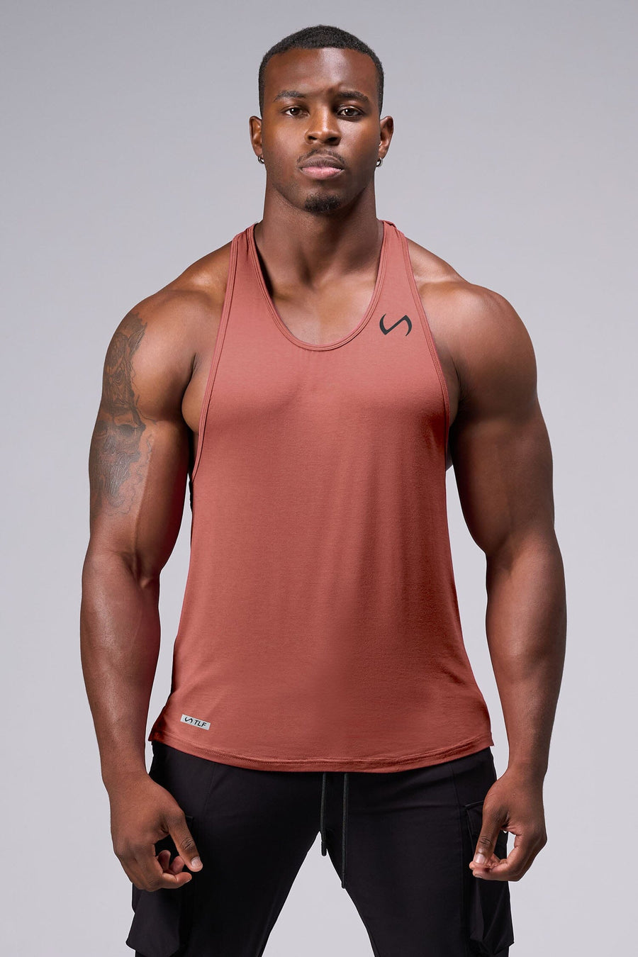Front View Of Tactic Performance Bamboo Tank in Brick Color