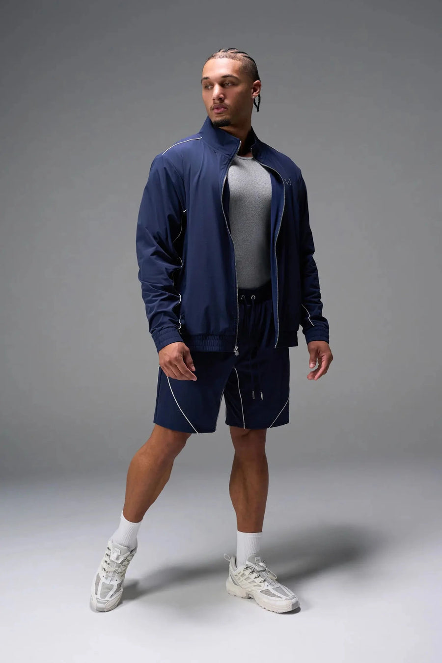Blue TLF Track Jacket (Men's GTS Gym-To-Street Edition) — product video showing the mesh lining, reflective piping and premium trims